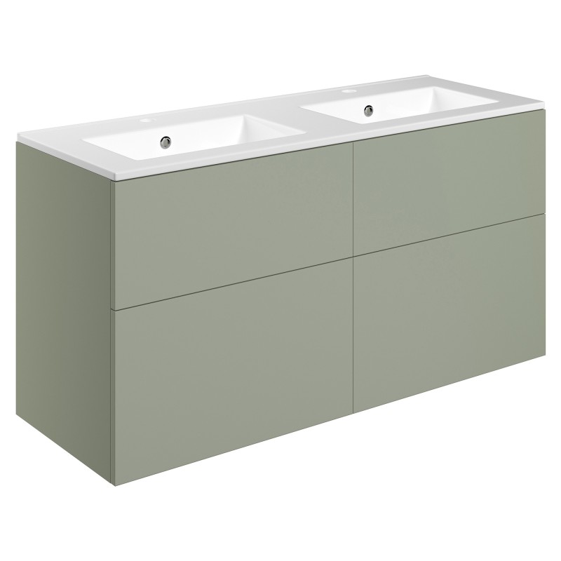 Yamagata 1210mm Wall Hung Double Drawer Vanity Unit