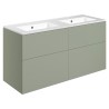 Yamagata 1210mm Wall Hung Double Drawer Vanity Unit