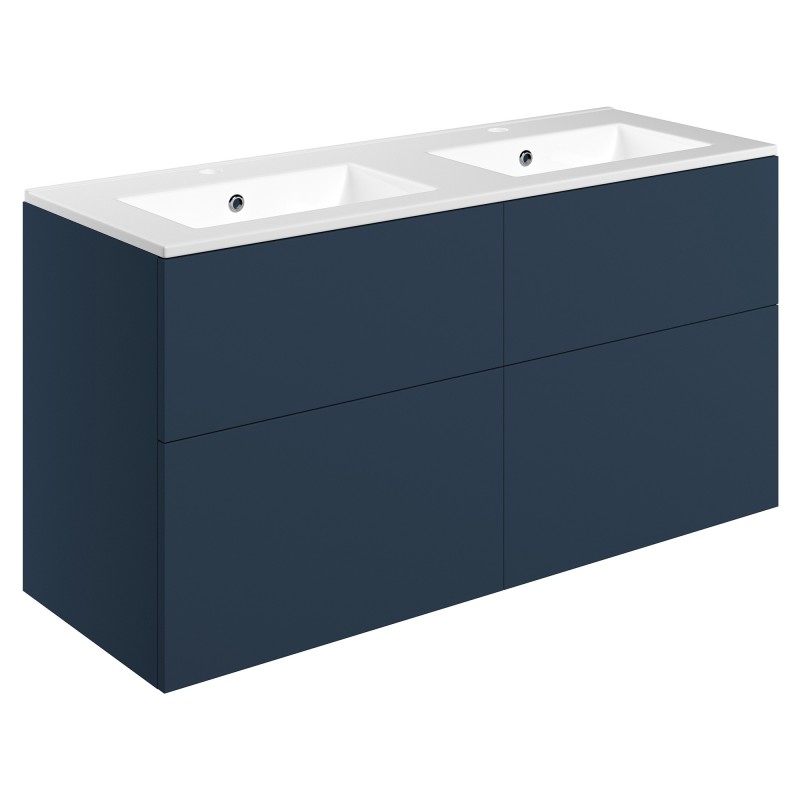 Yamagata 1210mm Wall Hung Double Drawer Vanity Unit