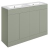Yamagata 1210mm Freestanding Double Basin Cupboard Vanity Units