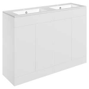 Yamagata 1210mm Freestanding Double Basin Cupboard Vanity Units