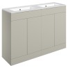 Yamagata 1210mm Freestanding Double Basin Cupboard Vanity Units
