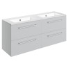 Naha 1210mm Wall Hung Double Basin Drawer Vanity Units