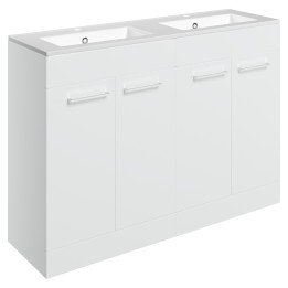 Naha 1210mm Freestanding Double Basin Cupboard Vanity Units