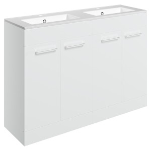 Naha 1210mm Freestanding Double Basin Cupboard Vanity Units