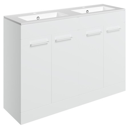 Naha 1210mm Freestanding Double Basin Cupboard Vanity Units