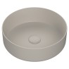 Lucca 355mm Latte Ceramic Round Washbowl & Waste
