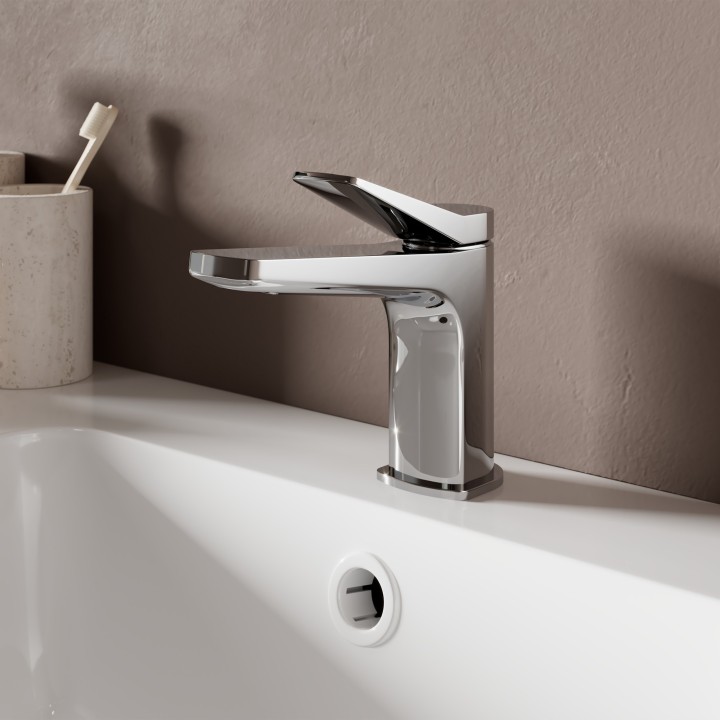 Kyro Chrome Basin Mixer Tap & Waste