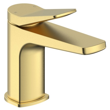 Kyro Basin Mixer Tap & Waste - Brushed Brass