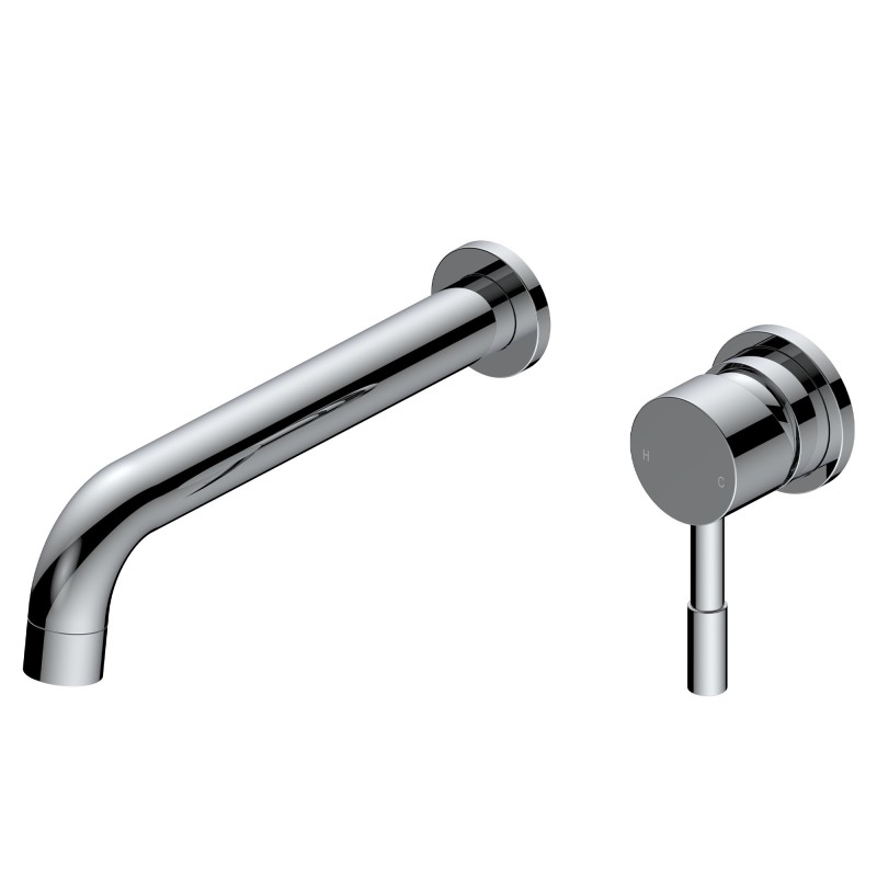 Winx 220mm Wall Mounted Basin Mixer Tap - Chrome