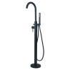 Winx Matt Black Freestanding Single Lever Bath/Shower Mixer & Hand Shower