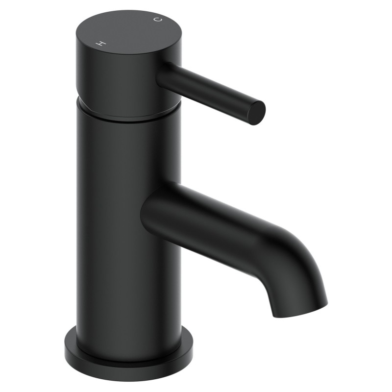Winx Matt Black Mono Basin Mixer Tap & Waste