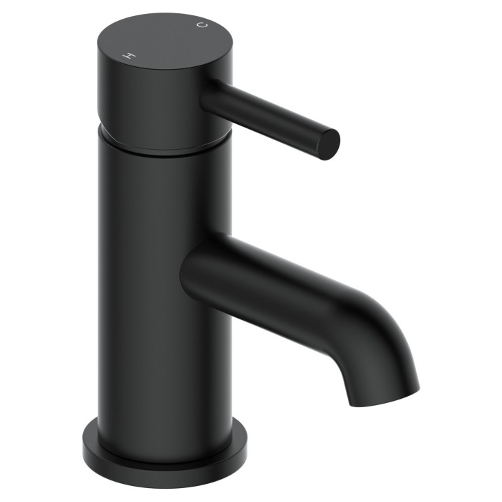 Winx Matt Black Mono Basin Mixer Tap & Waste