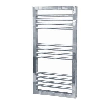 500mm (w) x 800mm (h) Castell Chrome Oval Tube Towel Rail