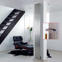 Aeon "Lunar" Designer Brushed Stainless Steel Radiator (3 Sizes)