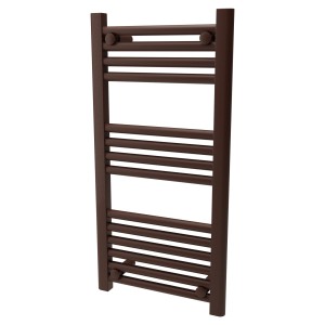 400mm (w) x 800mm (h) Straight Mocha Towel Rail