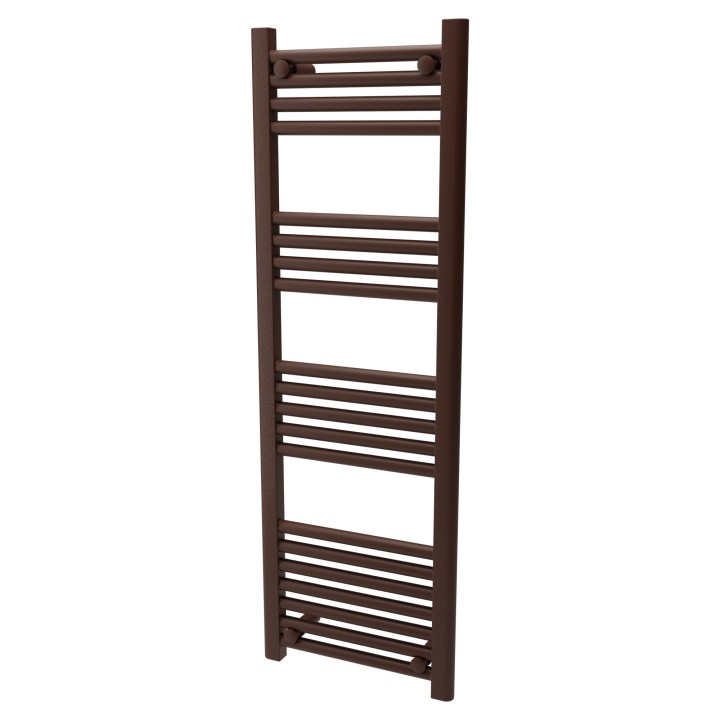 400mm  x 1200mm  Straight Mocha Heated Bathroom Towel Rail