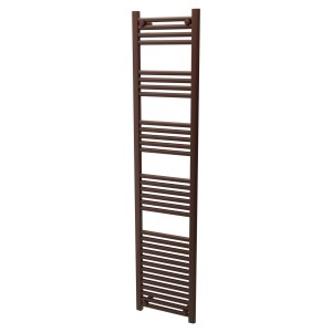 400mm (w) x 1800mm (h) Straight Mocha Towel Rail