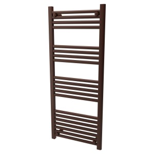 500mm (w) x 1200mm (h) Straight Mocha Towel Rail