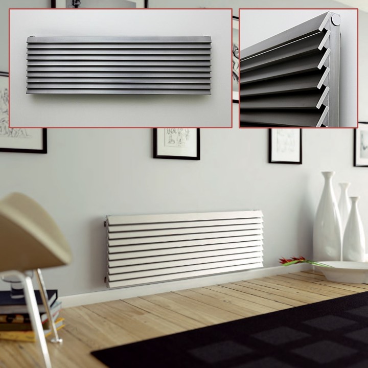 Aeon "Panacea" Designer Brushed Stainless Steel Radiator (12 Sizes)