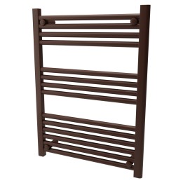 600mm  x 800mm  Straight Mocha Heated Bathroom Towel Rail
