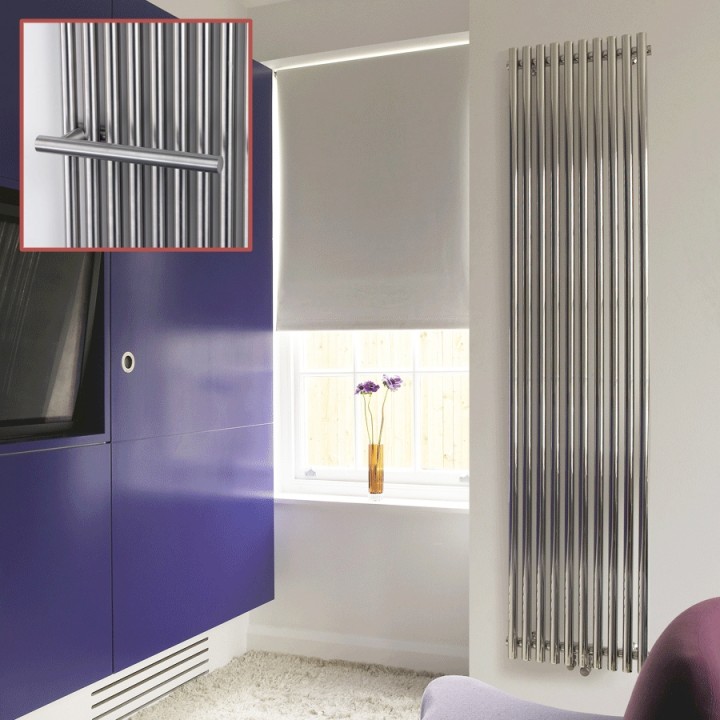 Aeon "Imza" Designer Brushed Stainless Steel Radiator (4 Sizes)
