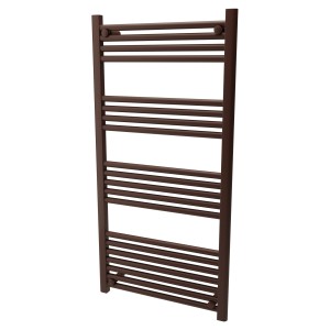 600mm (w) x 1200mm (h) Straight Mocha Towel Rail