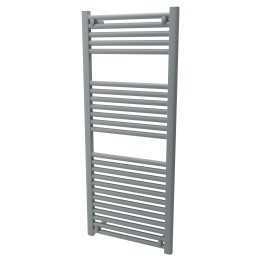 500mm  x 1200mm  Straight Silver Grey Heated Bathroom Towel Rail