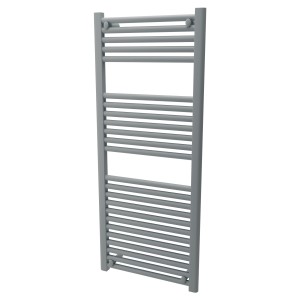 500mm (w) x 1200mm (h) Straight Silver Nardo Grey Towel Rail
