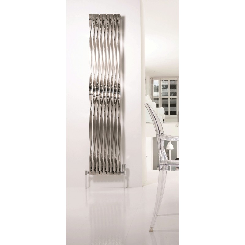 Aeon "Twister" Designer Brushed & Polished Stainless Steel Radiator (9 Sizes)