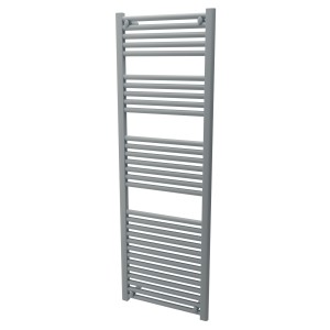 500mm (w) x 1500mm (h) Straight Silver Nardo Grey Towel Rail