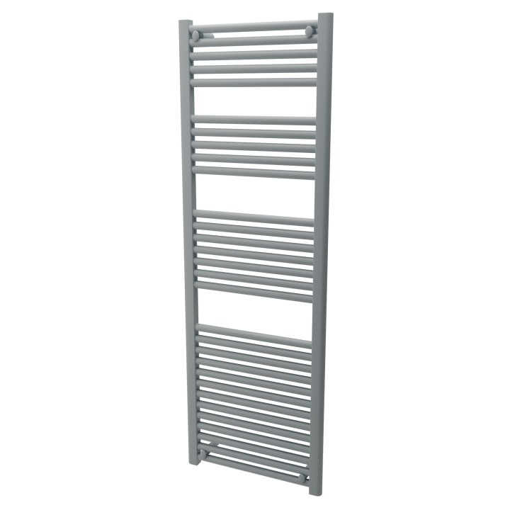 500mm  x 1500mm  Straight Silver Grey Heated Bathroom Towel Rail