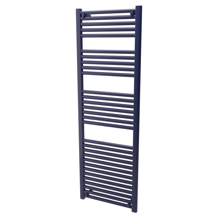 500mm  x 1500mm Straight Sapphire Blue Heated Bathroom Towel Rail