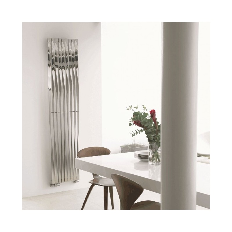 Aeon "Twister" Designer Brushed & Polished Stainless Steel Radiator (9 Sizes)