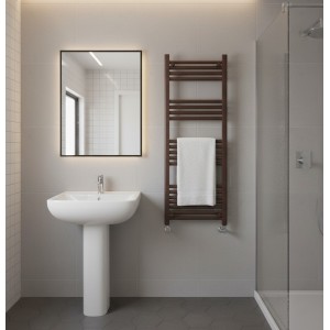 400mm (w) x 1200mm (h) Straight Mocha Towel Rail