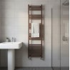 400mm (w) x 1800mm (h) Straight Mocha Towel Rail - closeup