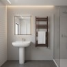 500mm (w) x 1200mm (h) Straight Mocha Towel Rail - closeup