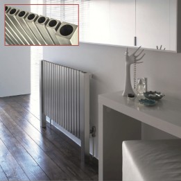 Aeon "Marion" Designer Brushed & Polished Stainless Steel Radiator (3 Sizes)