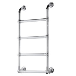 500mm (w) x 900mm (h) Hastings Chrome Traditional Wall Mounted Towel Rail Radiator