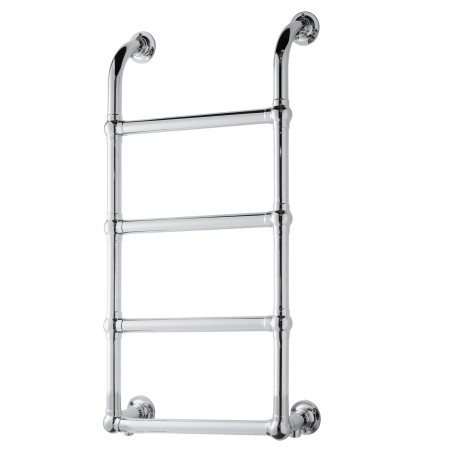 500mm (w) x 900mm (h) Hastings Chrome Traditional Wall Mounted Towel Rail Radiator