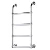 500mm (w) x 900mm (h) Hastings Chrome Traditional Wall Mounted Towel Rail Radiator