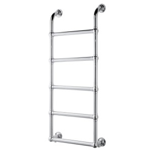 500mm (w) x 1200mm (h) Hastings Chrome Traditional Wall Mounted Towel Rail Radiator