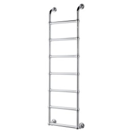 500mm (w) x 1600mm (h) Hastings Chrome Traditional Wall Mounted Towel Rail Radiator