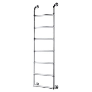 500mm (w) x 1600mm (h) Hastings Chrome Traditional Wall Mounted Towel Rail Radiator