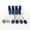 500mm  x 1200mm Straight Sapphire Blue Heated Bathroom Towel Rail