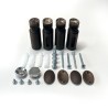 400mm  x 800mm  Straight Mocha Heated Bathroom Towel Rail