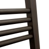 600mm (w) x 1800mm (h) Straight Mocha Towel Rail - Close Up