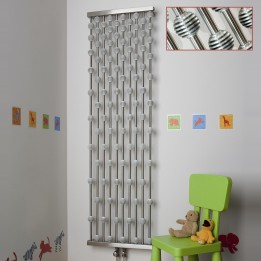 Aeon "Abacus" Designer Brushed Stainless Steel Radiator (2 Sizes)