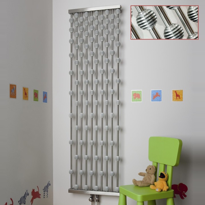 Aeon "Abacus" Designer Brushed Stainless Steel Radiator (2 Sizes)