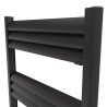 500mm (w) x 1400mm (h) Evolve Black Heated Towel Rail - Closeup